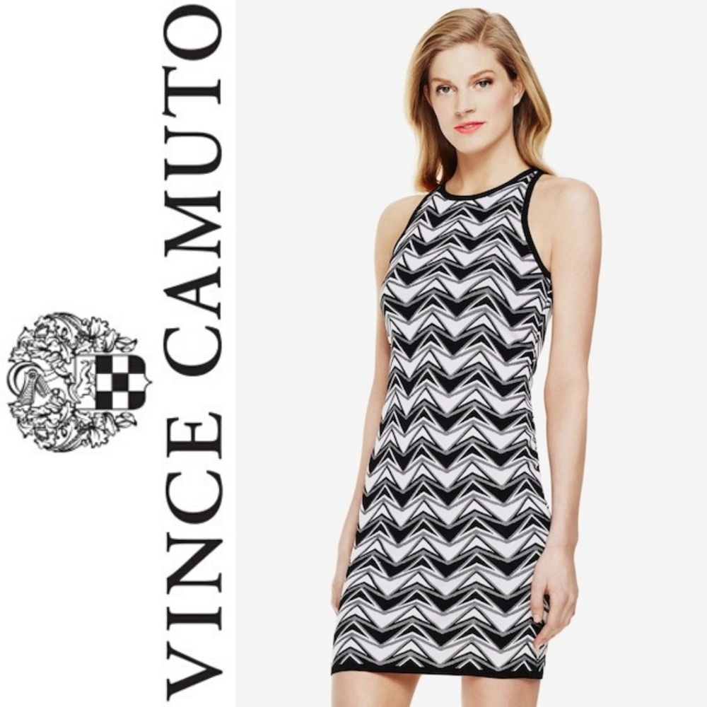 Vince Camuto Jacquard Sweater Dress